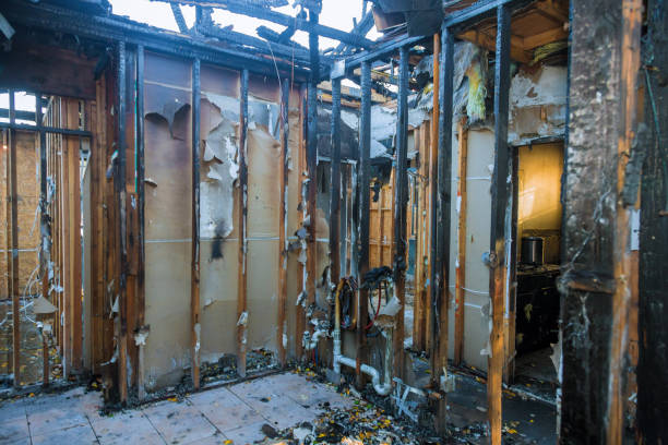 Professional Fire Damage Restoration technician working in Monticello, KY